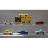 Four unboxed Lledo pre-production prototype Vanguards Triumph Herald resin car models,