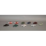 Ten assorted unboxed Lledo 'Vanguards' diecast model cars,