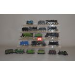 OO Gauge. Twelve unboxed locomotives together with seven tenders by Dapol, Hornby etc.