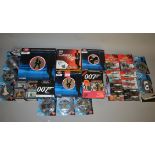 A good quantity of James Bond related diecast models, by Corgi, Johnny Lightning and others.