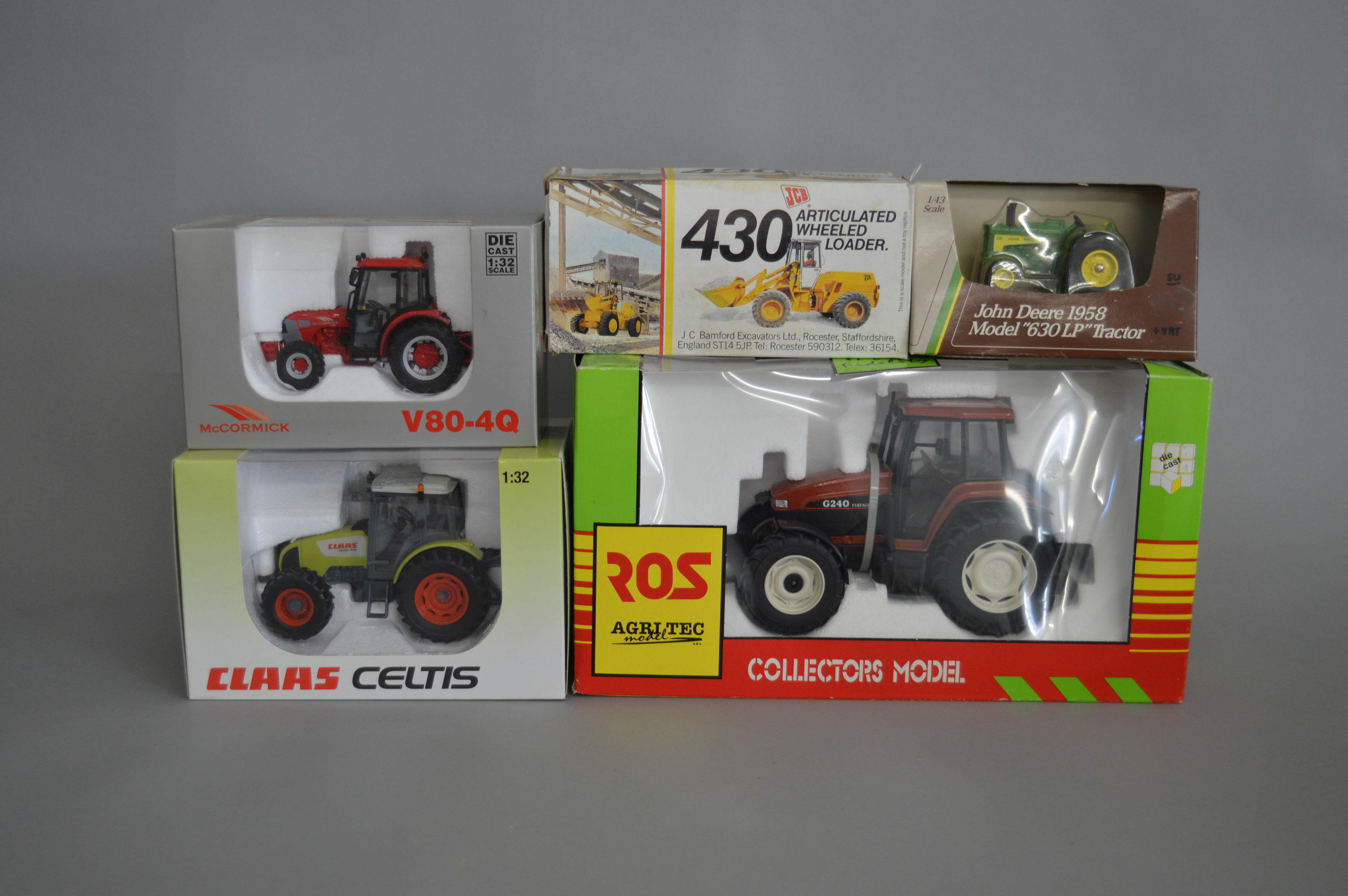 Five diecast agricultural models: Ros Fiat Agri G240; MPS McCormick V80-4Q; - Image 2 of 2