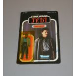 Kenner Star Wars Return of the Jedi Lando Calrissian 3 3/4" action figure, sealed on a 65 back card.
