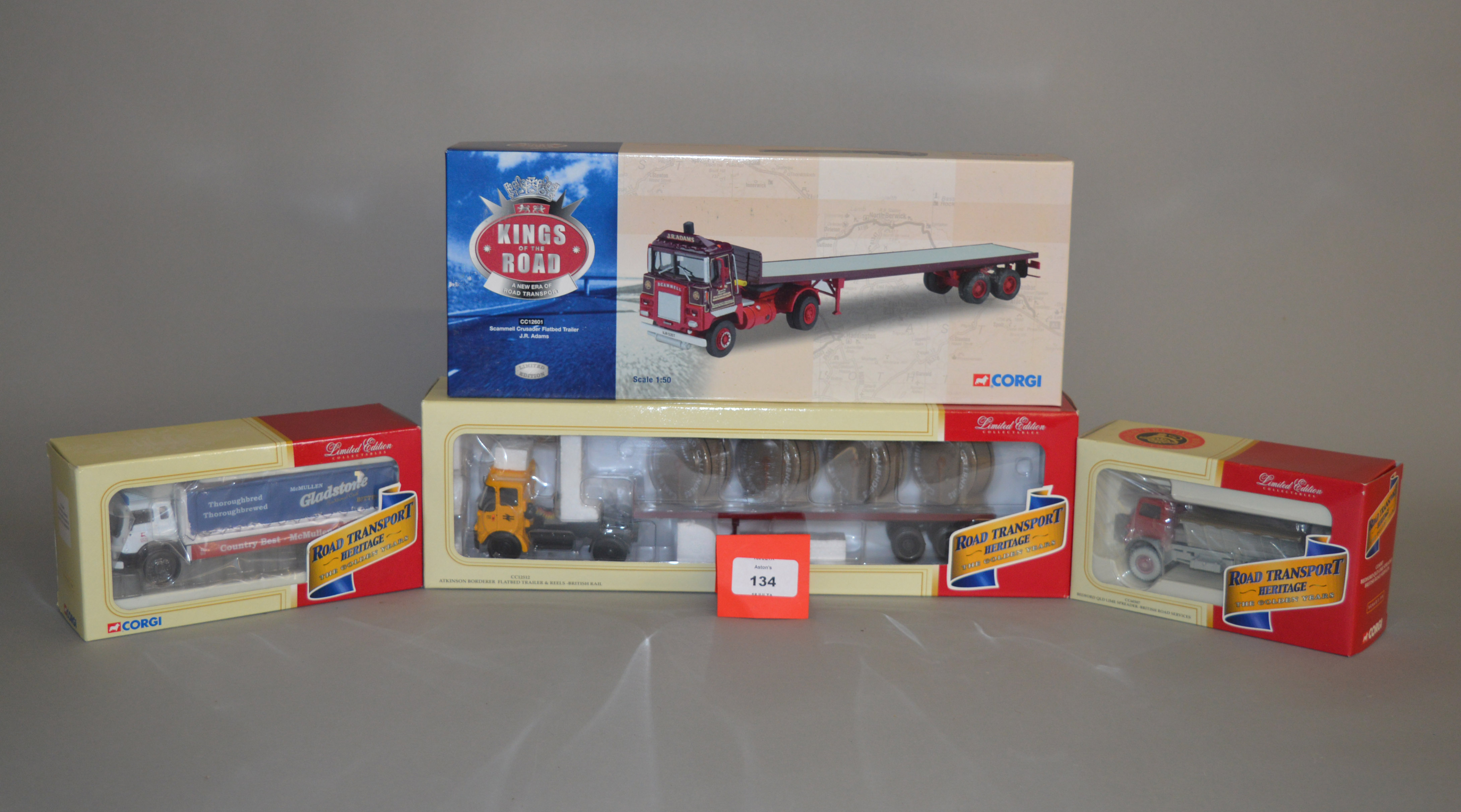 Four Corgi 1:50 scale Road Transport Heritage and Kings of the Road diecast models: CC60307;