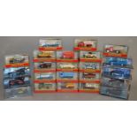 Sixteen boxed Matchbox Models of Yesteryear van,truck and bus diecast models,