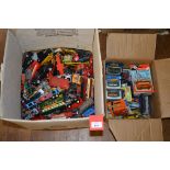 A very good quantity of unboxed playworn diecast models by Corgi, Lledo, Matchbox and others,