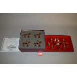 Two Britains toy soldier sets: 5189 The 22nd Chesire Regiment; 5962 Pontoon Section Royal Engineers.