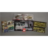 Six Corgi military related diecast models: Legends CC60006; WWII Legends 60607; two Unsung Heroes;