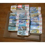 19 x Academy plastic model kits, all aircraft.