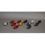 Twelve unboxed Lledo pre-production metal and plastic Chevrolet Delivery Vehicle models,