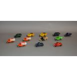 Twelve assorted unboxed Lledo pre-production metal and plastic truck models, various liveries,
