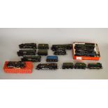 OO gauge. 11 x unboxed locomotives, some for spares or repair. Conditions vary.