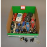 Good selection of Scalextric cars from 1960's including White C75 Mercedes and a Russian made