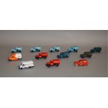 Twelve unboxed Lledo pre-production metal and plastic Van models,