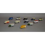 Twelve unboxed Lledo pre-production metal and plastic DG43 Morris Delivery Van models,