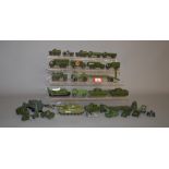 Twenty eight unboxed playworn Dinky Toys diecast military models,