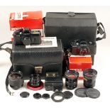 Pentax Auto 110 Miniature SLR Outfit. Comprising Auto 110 with 24 mm f2.