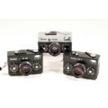 Three Rollei 35 Compact Cameras.