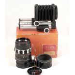 Alpa Telephoto Lens & Bellows Unit. Schnieder Alpa-Tele-Xenar 135mm f3.