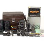 Extensive Mamiya C330 F Professional Outfit. (condition 5F) Comprising camera with 80mm f2.