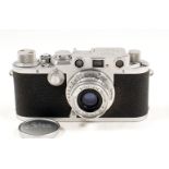 Leica IIIF c.1951, #547147, slight wear to top plate and rear, otherwise 5F. With rigid Summaron 3.