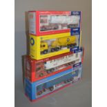 Four Corgi 1:50 scale diecast model lorries: CC12709 Blue Circle Cement ERF ECS Feldbinder Tanker;