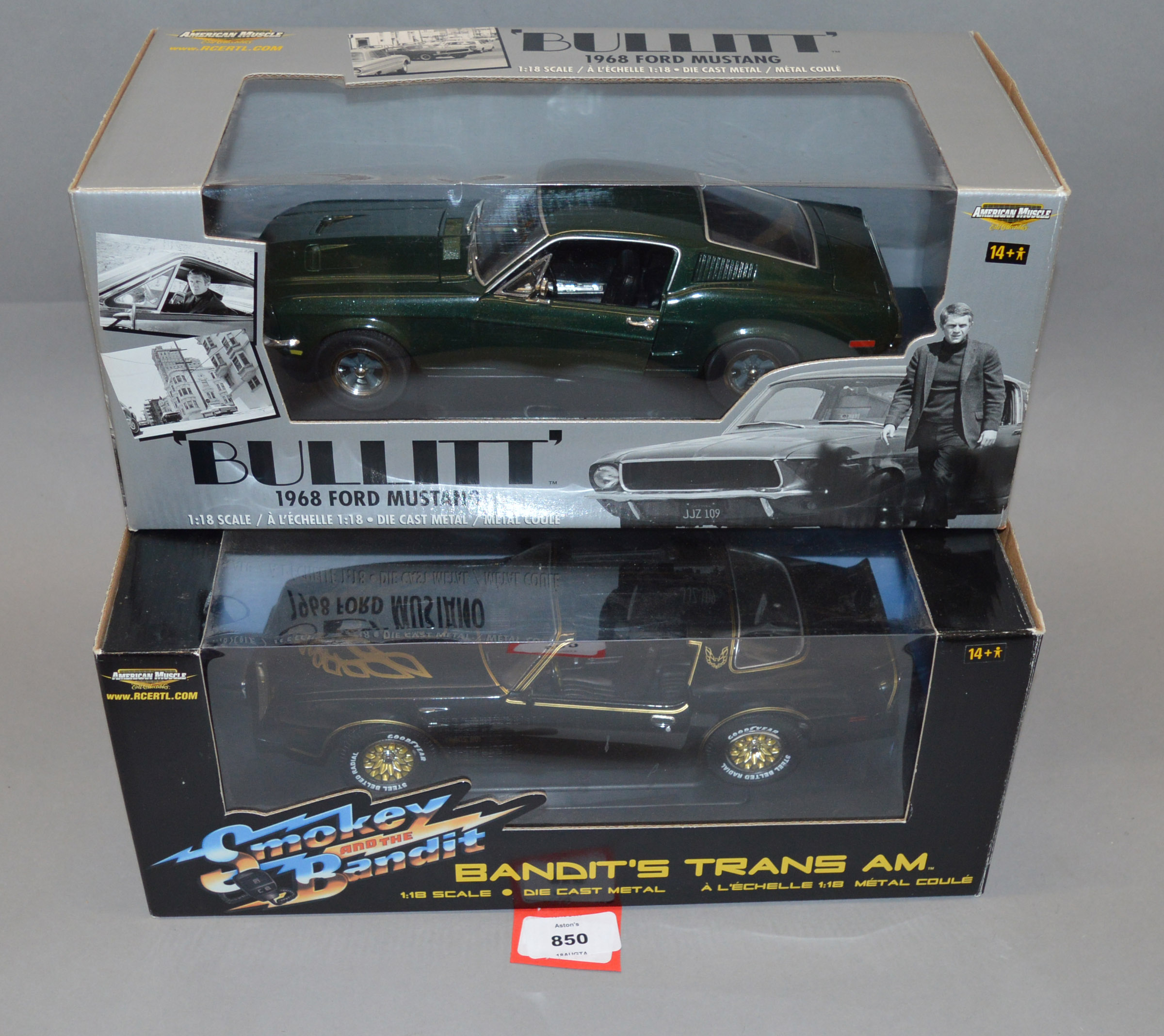 Four boxed Film and TV related diecast model cars in 1:18 scale,