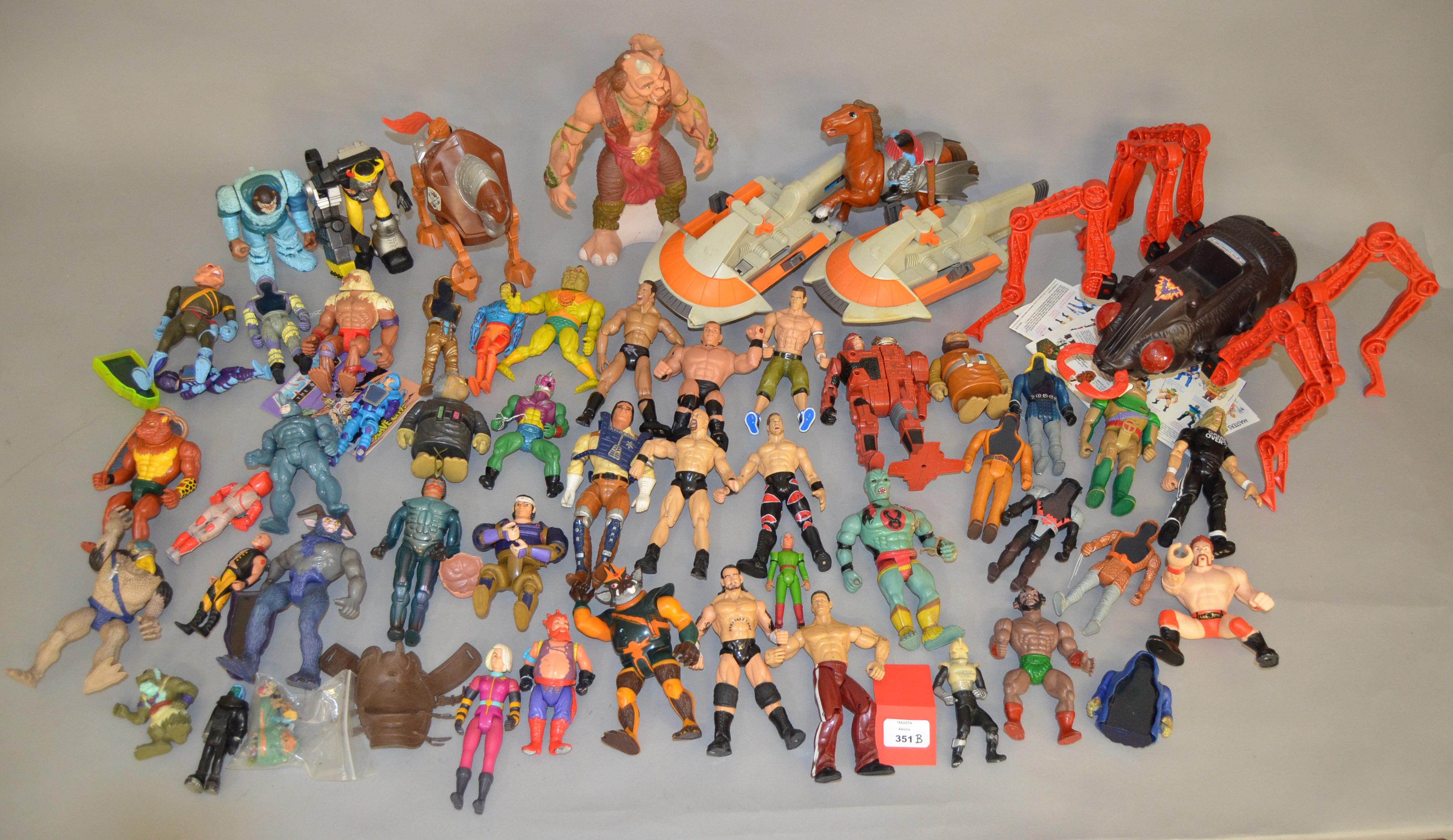 A good quantity of vintage action figures,