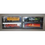 Four Corgi Modern Trucks 1:50 scale diecast models: 75502 Royal Mail Leyland-DAF Box Trailer;