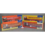 Four Corgi 1:50 scale diecast model lorries: CC12424 LE Jones Volvo FH Globetrotter with Houghton