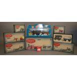 Seven Corgi Vintage Glory of Steam diecast models: 80305; CC20302; 80304; 80306; two 22402; 80307.