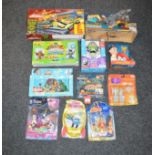 11 x assorted toys, including Thinkway Toy Story, Vivid Walking With Dinosaurs, Playmates Space Jam.