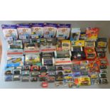 A good quantity of boxed and carded diecast models by Cararama, Lledo, Schuco and others,