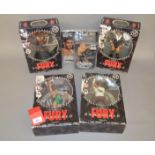 Four Jakks Pacific WWE Fury Unmatched action figures: Finlay; JBL; Bobby Lashley; Making.