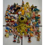A large quantity of assorted toys, mostly soft toys and bendy toys,