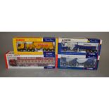 Four Corgi 1:50 scale diecast model lorries: 76102 Canute Renault Premium Powder Tanker;