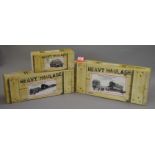 Three Corgi Heavy Haulage 1:50 scale diecast models: CC13203 Allely's Heavy Haulage DAF XF Super