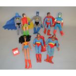 Quantity of Mego World's Greatest Superheroes 12" action figures: Captain America;