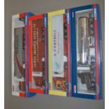 Four Corgi Hauliers of Renown 1:50 scale diecast models: CC13421 Sloan Transport MAN TGA