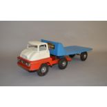 An unboxed Tri-ang pressed steel Thames Trader Mechanical Horse and Flat Truck,
