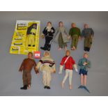Eight Palitoy Action Man figures,