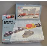 Three Corgi Heavy Haulage Wynns 1:50 scale diecast models: 17903 Scammell Contractor;