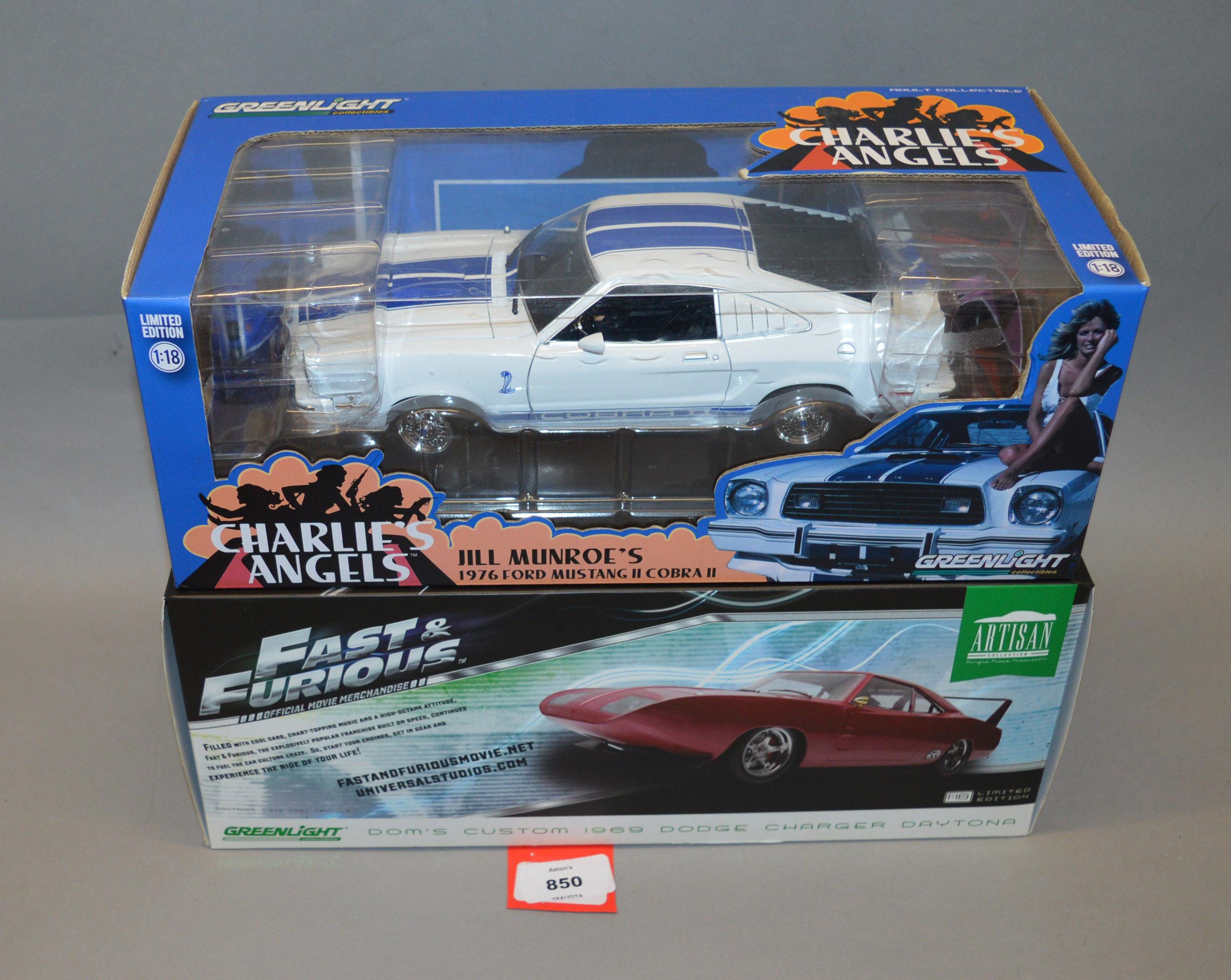 Four boxed Film and TV related diecast model cars in 1:18 scale, - Image 2 of 2