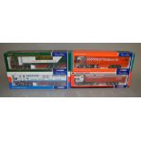 Four Corgi 1:50 scale diecast model lorries: 75807 John Raymond Transport MAN Curtainside;