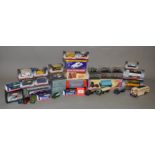 A quantity of mainly railway scale diecast models, including Trackside.