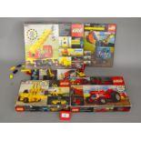 Lego Early Technic type sets 850, 851 and 855. Not checked for completeness.