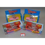 Four boxed Gerry Anderson 'Thunderbirds' TV series related 'FAB 1' diecast models by Corgi,