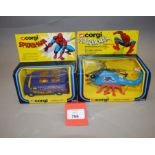 Two Corgi Toys 'Spiderman' related diecast models,