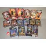 Quantity of action figures: eight Playmates Tomb Raider;