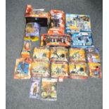 18 x Doctor Who and Primeval toys and action figures by Character and similar. Boxed/carded, F-VG.