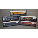 Five Corgi Modern Trucks 1:50 scale diecast models: 75204 Jack Richards & Son ERF Curtainside;